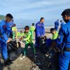 Ditpolairud Polda NTB Gelar Giat Bersih-bersih Pantai Bersama Masyarakat dan Anak Sekolah