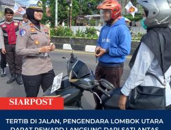 Tertib di Jalan, Pengendara Lombok Utara Dapat Reward Langsung dari Satlantas