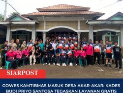 Gowes Kamtibmas Masuk Desa Akar-Akar: Kades Budi Priyo Santosa Tegaskan Layanan Gratis dan Ronda Malam Diperkuat