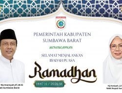 Pemda Sumbawa Barat Mengucapkan Selamat Menunaikan Ibadah Puasa Ramadhan 1447 H/2026 M
