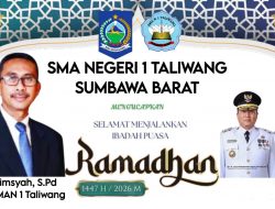 SMA Negeri 1 Taliwang Mengucapkan Selamat Menunaikan Ibadah Puasa Ramadhan 1447 H/2026 M