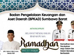 Kepala BPKAD Sumbawa Barat Beserta Staf Mengucapkan Selamat Menunaikan Ibadah Puasa Ramadhan 1447 H/2026 M