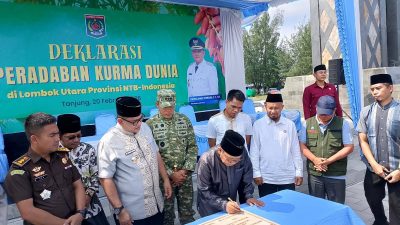 ‎Lombok Utara Tanam 3.007 Pohon Kurma, Bupati Siapkan Kebijakan hingga Pabrik‎