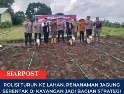 Polisi Turun ke Lahan, Penanaman Jagung Serentak di Kayangan Jadi Bagian Strategi Swasembada Pangan