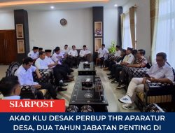AKAD KLU Desak Perbup THR Aparatur Desa, Dua Tahun Jabatan Penting di Dinas PMD Kosong