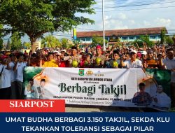 Umat Budha berbagi 3.150 Takjil, Sekda KLU Tekankan Toleransi sebagai Pilar Kebersamaan