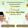Pemerintah Kabupaten Sumbawa Barat Mengucapkan Selamat Hari Raya Idulfitri 1447 Hijriah