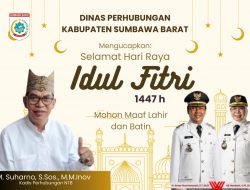 Dinas Perhubungan Sumbawa Barat Mengucapkan Selamat Hari Raya Idulfitri 1447 Hijriah