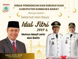 Dikbud Sumbawa Barat Mengucapkan Selamat Hari Raya Idulfitri 1447 Hijriah