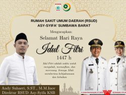 RSUD Asy-Syifa Sumbawa Barat Mengucapkan Selamat Hari Raya idulfitri 1447 Hijriah