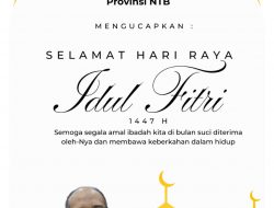 Keluarga Besar Dinas Perhubungan Provinsi NTB Mengucapkan Selamat Hari Raya Idulfitri 1447 Hijriah