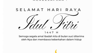 Keluarga Besar Dinas Perhubungan Provinsi NTB Mengucapkan Selamat Hari Raya Idulfitri 1447 Hijriah