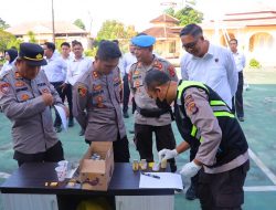 120 Personel Polres KLU Tes Urine Mendadak