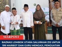 Baznas Lombok Utara Salurkan ZIS untuk 199 Marbot dan Guru Mengaji, Penguatan Peran Sosial Umat