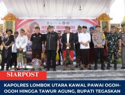Kapolres Lombok Utara Kawal Pawai Ogoh-Ogoh hingga Tawur Agung, Bupati Tegaskan Ujian Toleransi di Momen Nyepi–Idul Fitri
