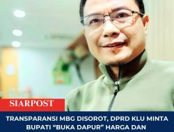 Transparansi MBG Disorot, DPRD KLU Minta Bupati “Buka Dapur” Harga dan Gizi ke Publik