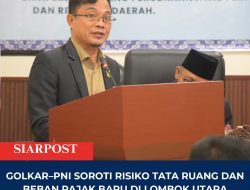Golkar–PNI Soroti Risiko Tata Ruang dan Beban Pajak Baru di Lombok Utara