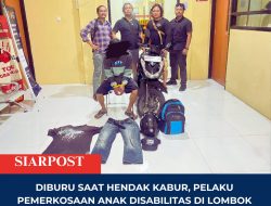 Diburu Saat Hendak Kabur, Pelaku Pemerkosaan Anak Disabilitas di Lombok Utara Diringkus Tim Gabungan