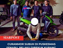 Curanmor Subuh di Puskesmas Senaru, Pelaku Dibekuk Kurang dari 24 Jam