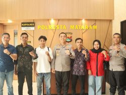 EW LMND NTB Silaturahmi dengan Kapolres Mataram, Bahas Sinergi Jaga Kamtibmas