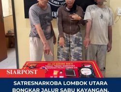 Satresnarkoba Lombok Utara Bongkar Jalur Sabu Kayangan, Dua Pria Diamankan