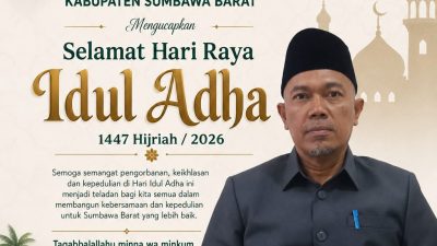 Kepala Dinas Perkim Kabupaten Sumbawa Barat Mengucapkan Selamat Hari Raya Idul Adha 1447 Hijriah
