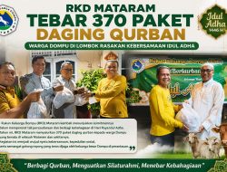 RKD Mataram Tebar 370 Paket Daging Qurban, Warga Dompu di Lombok Rasakan Kebersamaan Idul Adha
