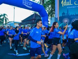 Sekda NTB Lepas 550 Runners pada Road to Mataram Menuju Pocari Sweat Run Lombok 2026