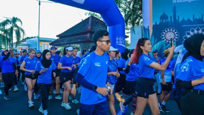 Sekda NTB Lepas 550 Runners pada Road to Mataram Menuju Pocari Sweat Run Lombok 2026