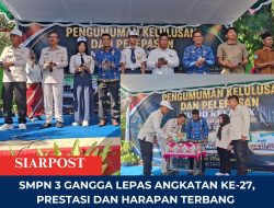 SMPN 3 Gangga Lepas Angkatan ke-27, Prestasi dan Harapan Terbang Bersama Merpati