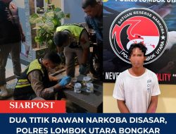 Dua Titik Rawan Narkoba Disasar, Polres Lombok Utara Bongkar Jejak Peredaran Sabu di Tanjung