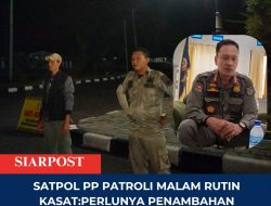 Satpol PP Patroli Malam Rutin Kasat : Perlunya Penambahan Penerangan