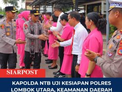Kapolda NTB Uji Kesiapan Polres Lombok Utara, Keamanan Daerah Wisata Jadi Sorotan