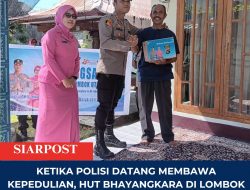 Ketika Polisi Datang Membawa Kepedulian, HUT Bhayangkara di Lombok Utara Diawali dari Rumah Warga