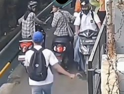 Terekam CCTV! Pemotor Jadi Korban Serangan Brutal Oleh Pelajar di Gang Sempit