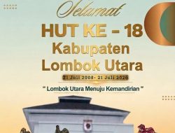 Keluarga Besar Bapenda Lombok Utara Mengucapkan Selamat HUT ke-18 Kabupaten Lombok Utara