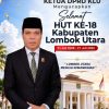 Ketua DPRD KLU Mengucapkan Selamat HUT ke-18 Kabupaten Lombok Utara