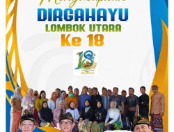 Dinas Koperasi Usaha Kecil Menengah Perindustrian dan Perdagangan Mengucapkan Selamat HUT ke-18 Kabupaten Lombok Utara