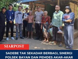 SADEBE Tak Sekadar Berbagi, Sinergi Polsek Bayan dan Pemdes Akar-Akar Jaga Harapan Warga Kurang Mampu