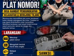 Hati-hati Ini Akibat Samarkan Plat Nomor Kendaraan