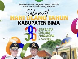 Manajemen dan Segenap Insan Bank NTB Syariah Mengucapkan Selamat HUT ke-386 Kabupaten Bima