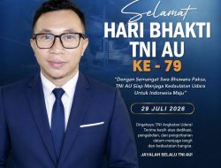 Ketua DPW MIO Indonesia Provinsi NTB Mengucapkan Selamat Hari Bhakti ke-79 TNI AU