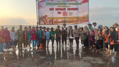 Peduli Lingkungan, Kodim 1607/Sumbawa Tanam 2.000 Bibit Mangrove Cegah Abrasi di Moyo Utara