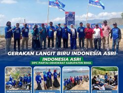 Demokrat Bima Turun ke Pesisir, Gerakan Langit Biru Indonesia ASRI Libatkan 200 Warga