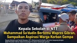Kepala Sekolah di NTT Muhammad Sa’dudin Bertemu Wapres Gibran, Sampaikan Aspirasi Warga Korban Gempa