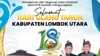 Direksi Bank NTB Syariah Mengucapkan Selamat HUT ke-18 Kabupaten Lombok Utara