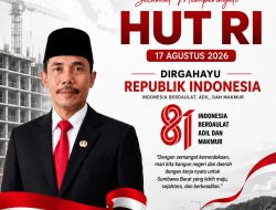 Kepala Dinas PUPR Kabupaten Sumbawa Barat Mengucapkan Dirgahayu Ke-81 Republik Indonesia