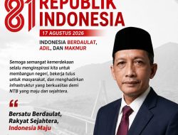 Kepala Dinas PUPRPKP Provinsi NTB Mengucapkan Dirgahayu Ke-81 Republik Indonesia