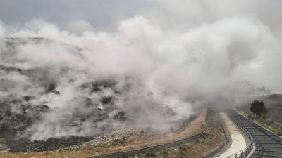 Kebakaran TPA Putri Cempo Solo, Helikopter Polairud Baharkam Polri BKO Polda Jateng Dikerahkan Gempur Api dari Udara