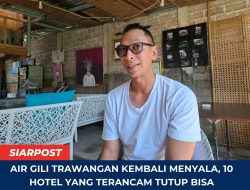 Air Gili Trawangan Kembali Menyala, 10 Hotel yang Terancam Tutup Bisa Beroperasi Lagi
